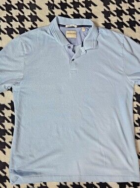 Scotch & Soda Amsterdam Blue Piqué Polo Shirt Men’s XL